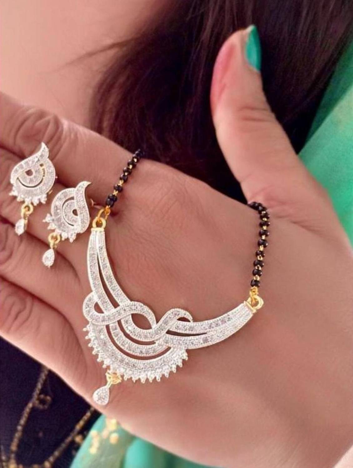 Shineher Alloy Silver Silver Jewellery Set