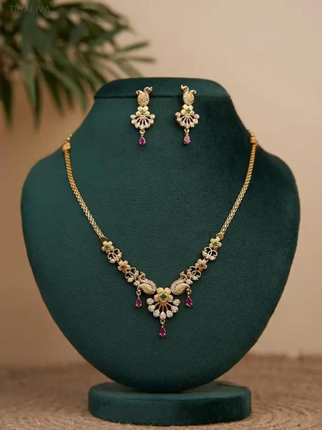 Image of SCG Brass Gold Jewellery Set