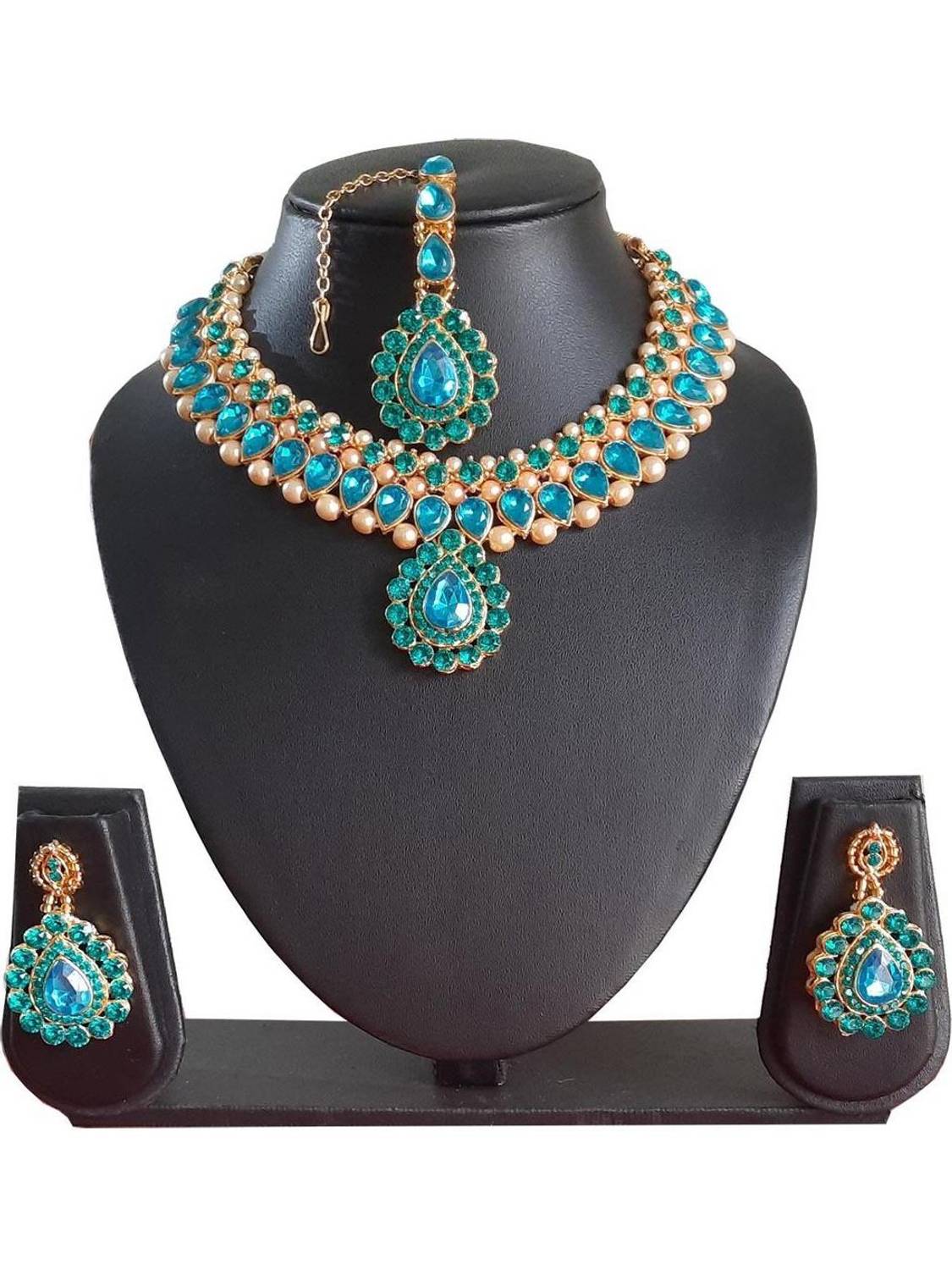 STYLISH DUDE Alloy Blue, Blue Jewellery Set