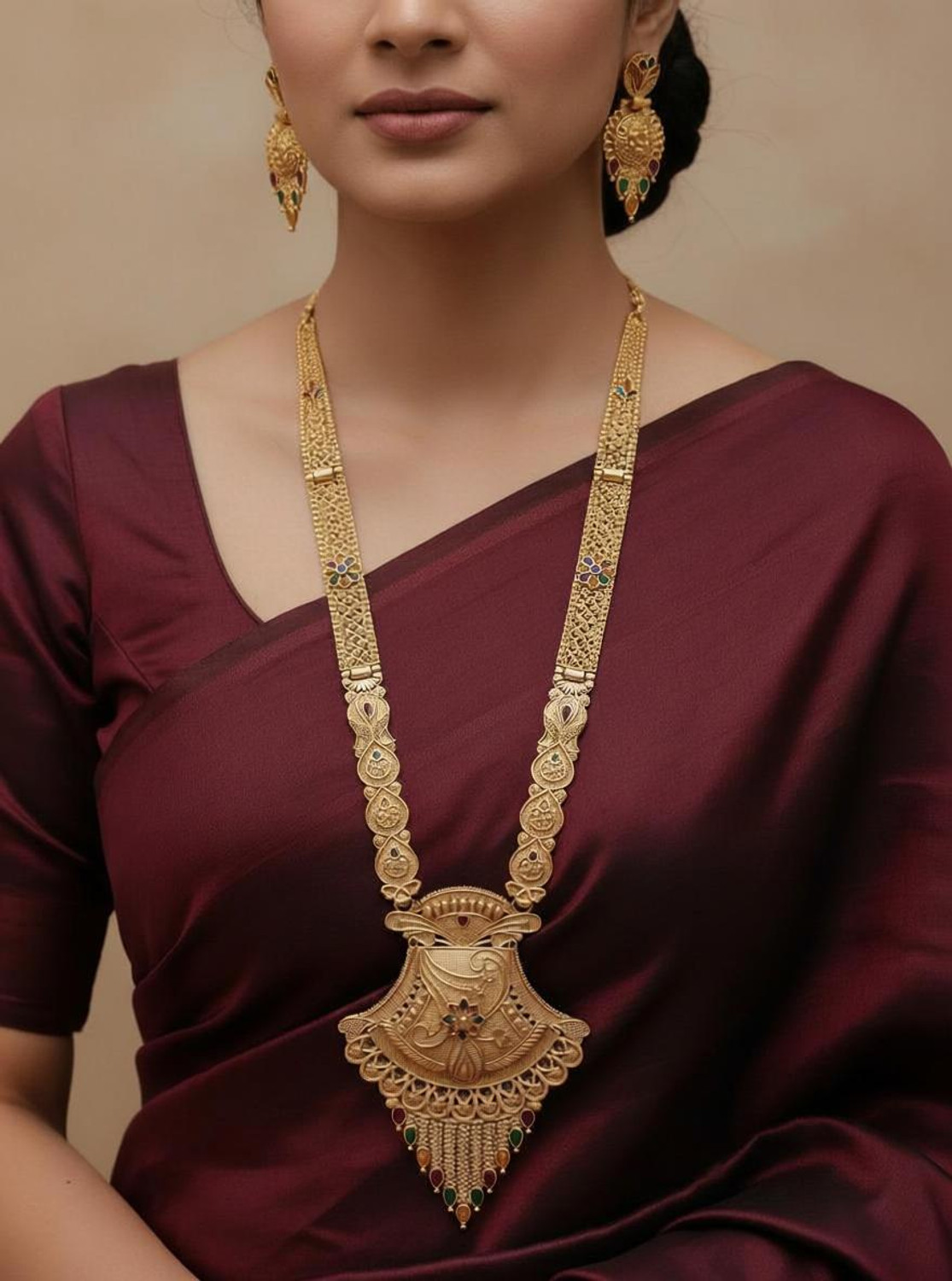Image of Rohit Fashion Brass Brass Gold Jewellery Set