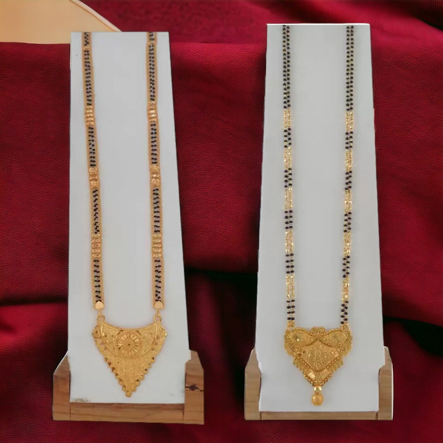 Image of RAMDEV ART FASHION JEWELLERY Stylish and Trendy Gold Mangalsutra Copper, Alloy, Metal Mangalsutra