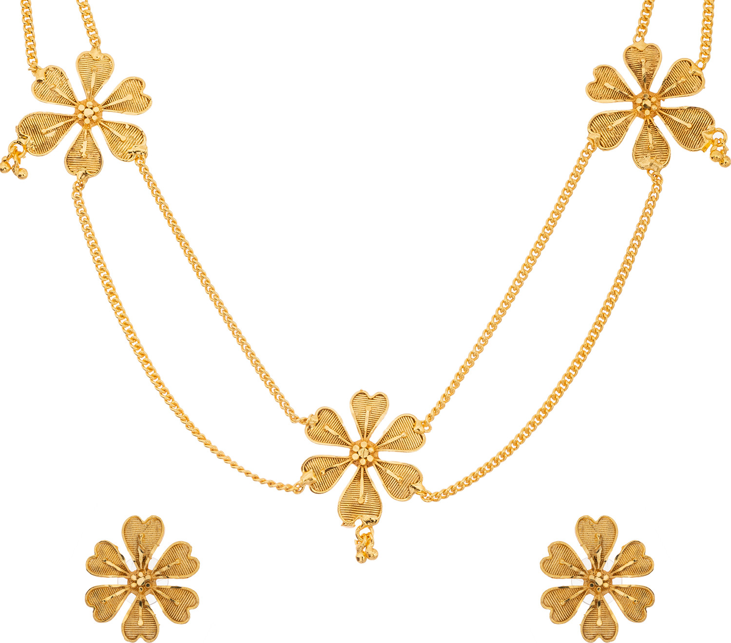 Image of Upala Copper Gold-plated Gold Jewellery Set