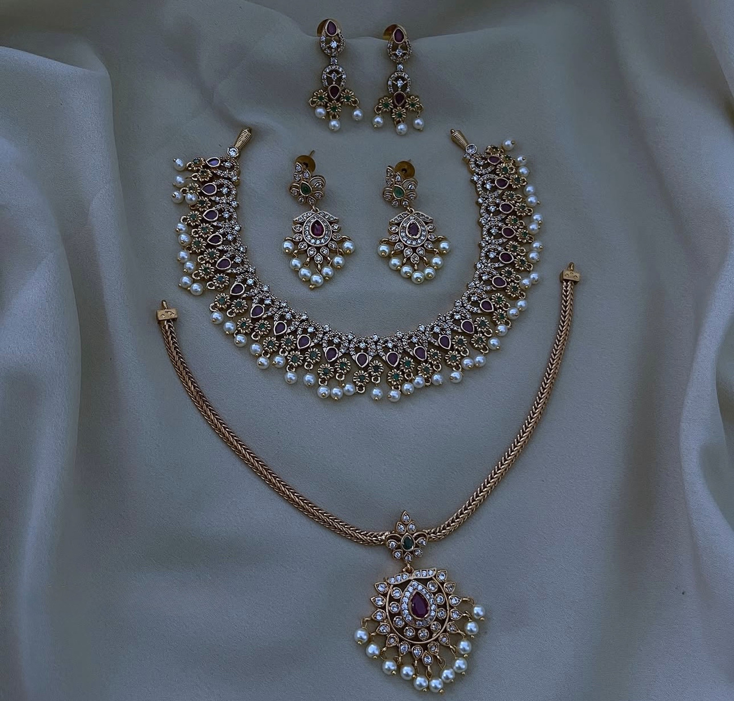 Image of SCG Brass Gold Jewellery Set