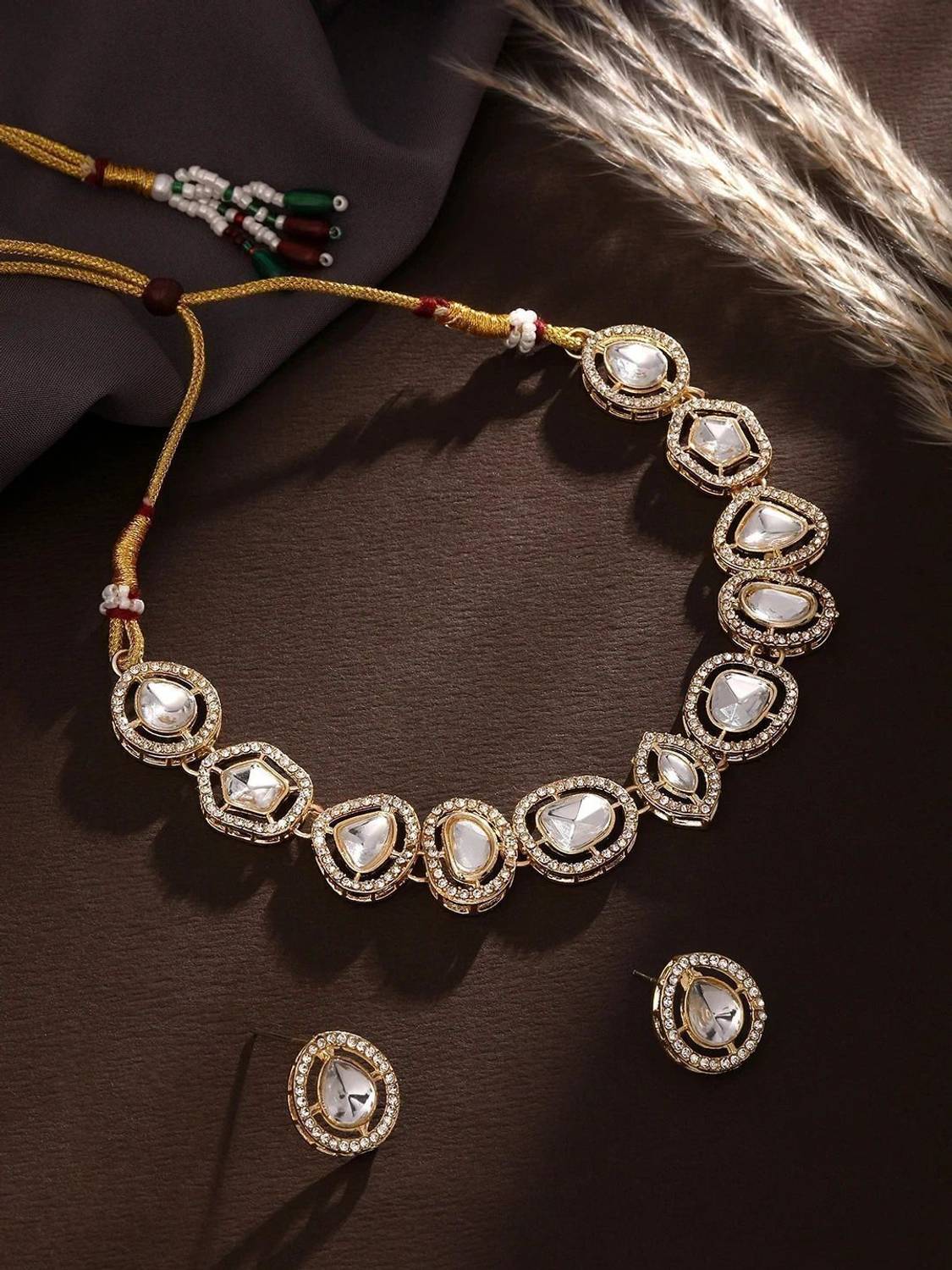 ASMITTA Jewellery Alloy Gold-plated Multicolor Jewellery Set