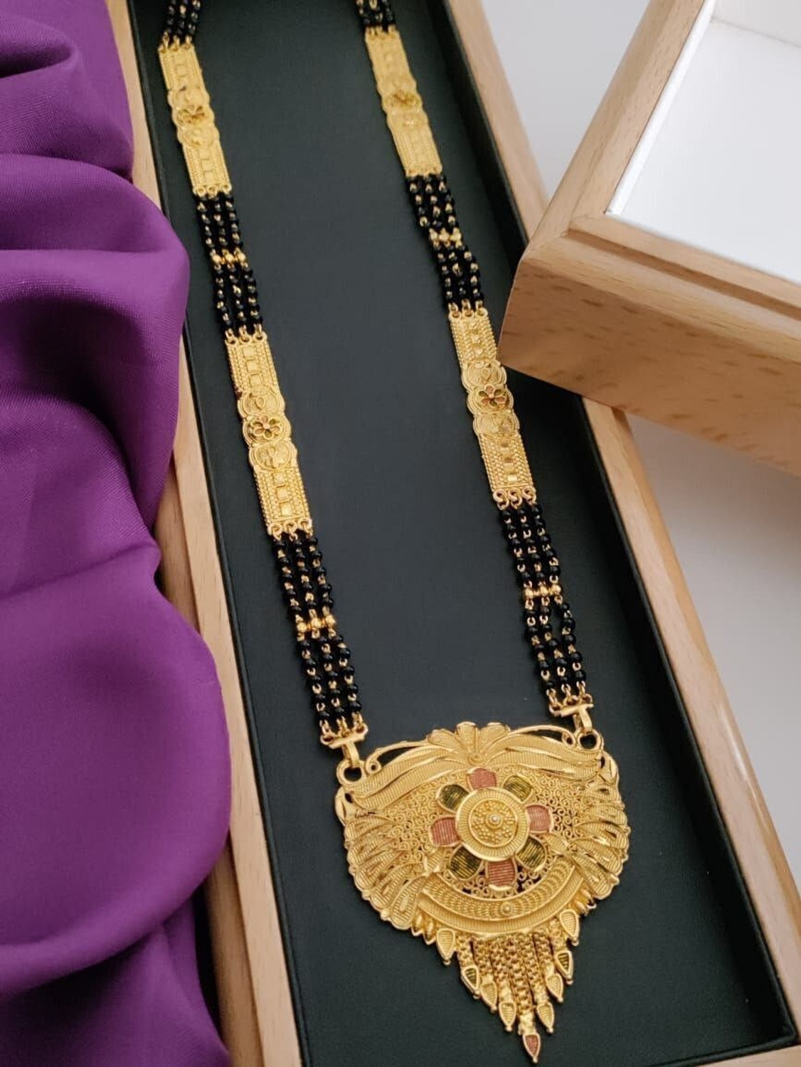 Image of MADHURAM FASHION Brass Gold-plated Gold Jewellery Set