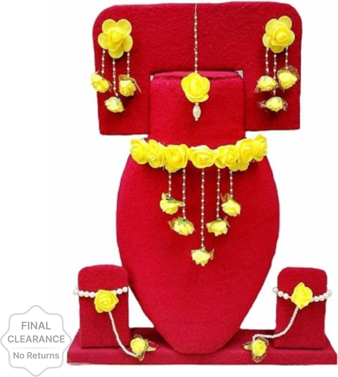 Lovezone Plastic Yellow Jewellery Set