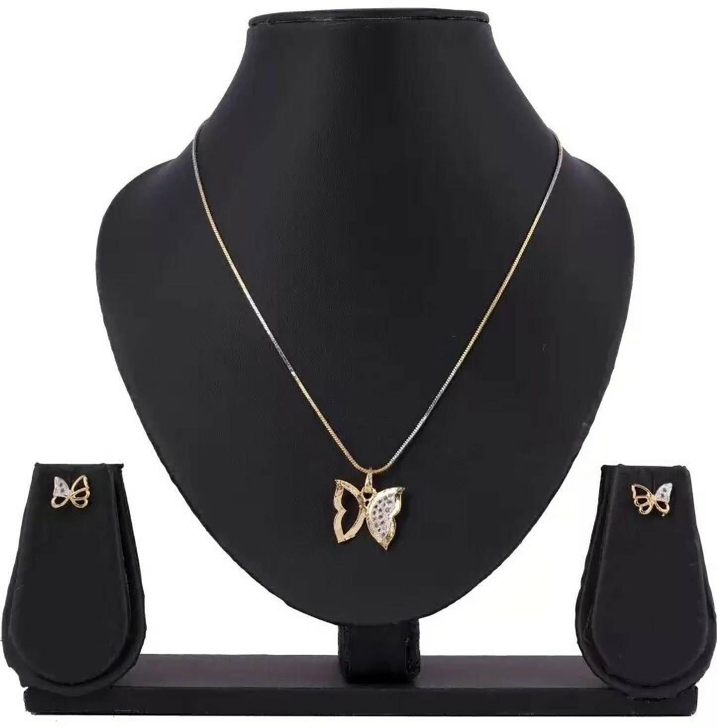 Aviate Alloy Gold-plated Gold Jewellery Set