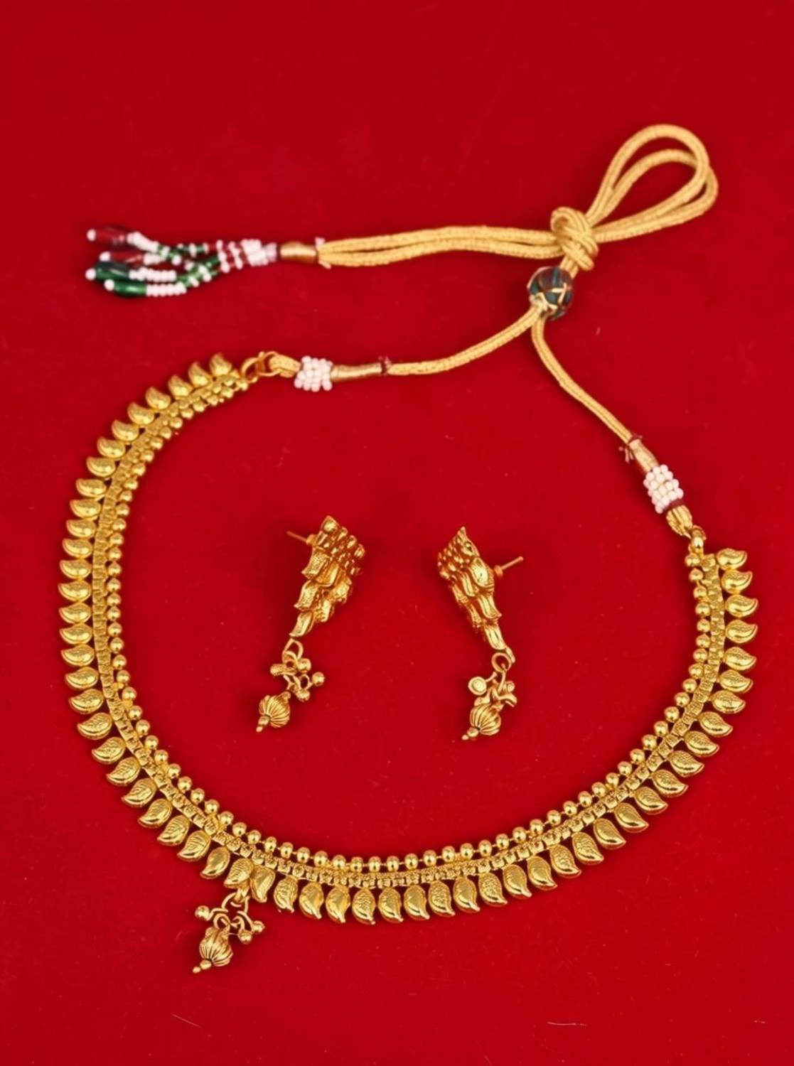 AARIYA Copper Gold-plated Gold Jewellery Set