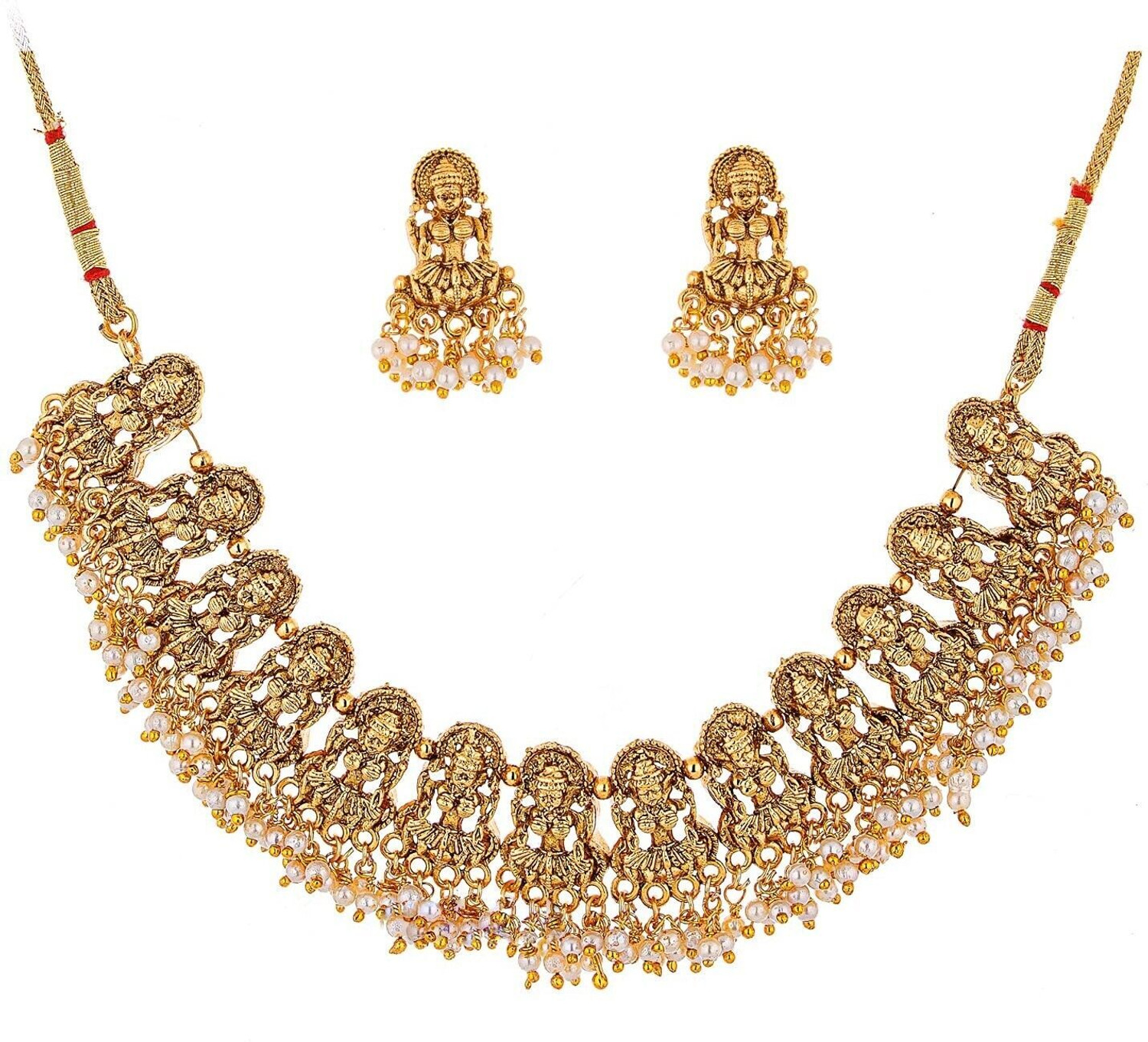 Image of RAAJIS Alloy Gold-plated Gold Jewellery Set