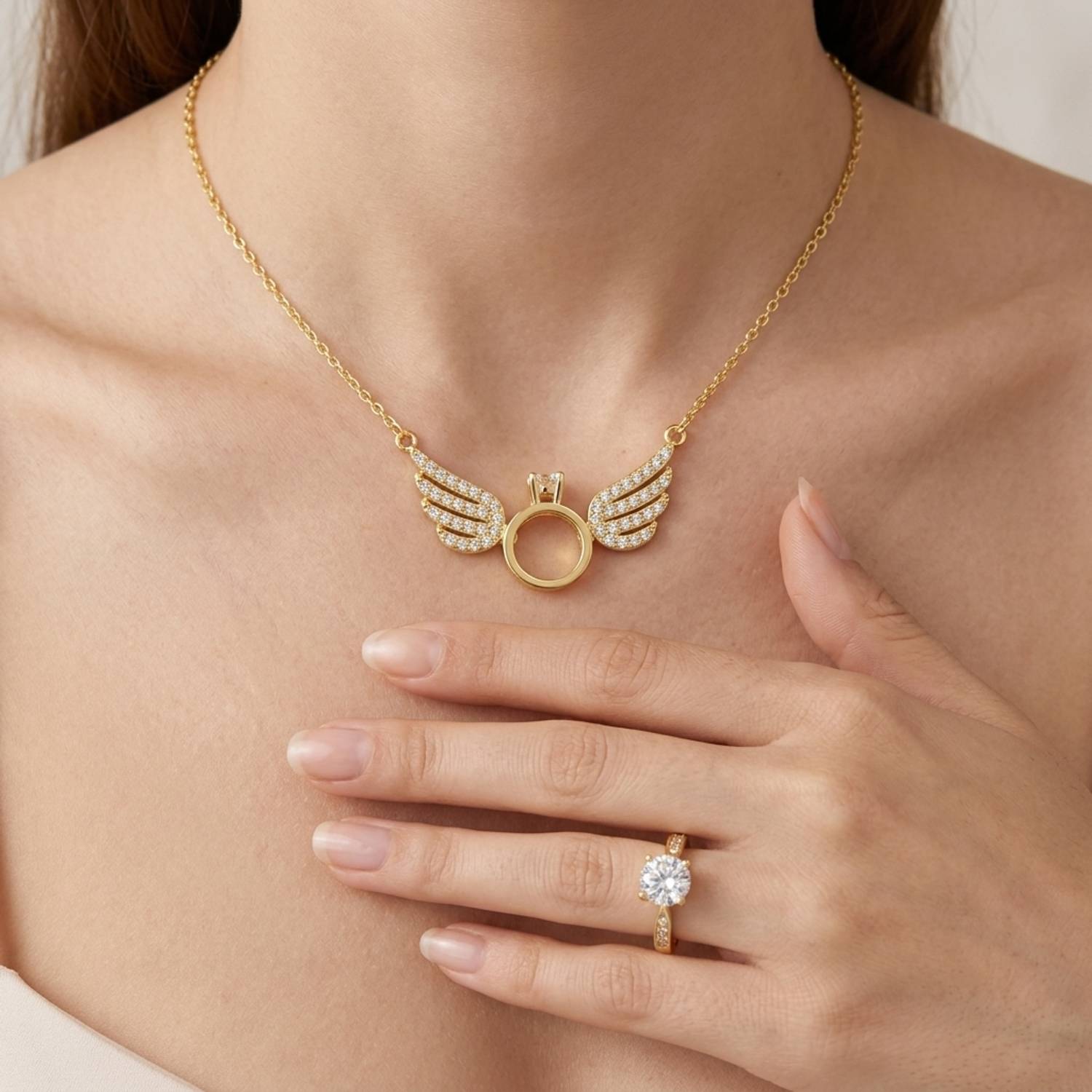 Salty Alloy Gold Jewellery Set, Pack of 2, Gold - Image 5