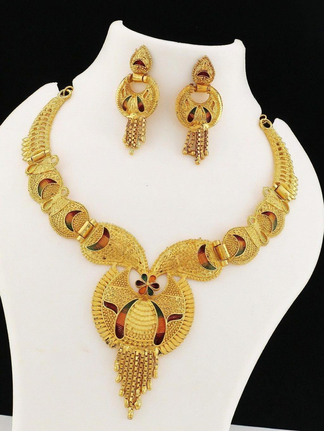 Image of bulsenk Alloy Gold-plated Gold Jewellery Set