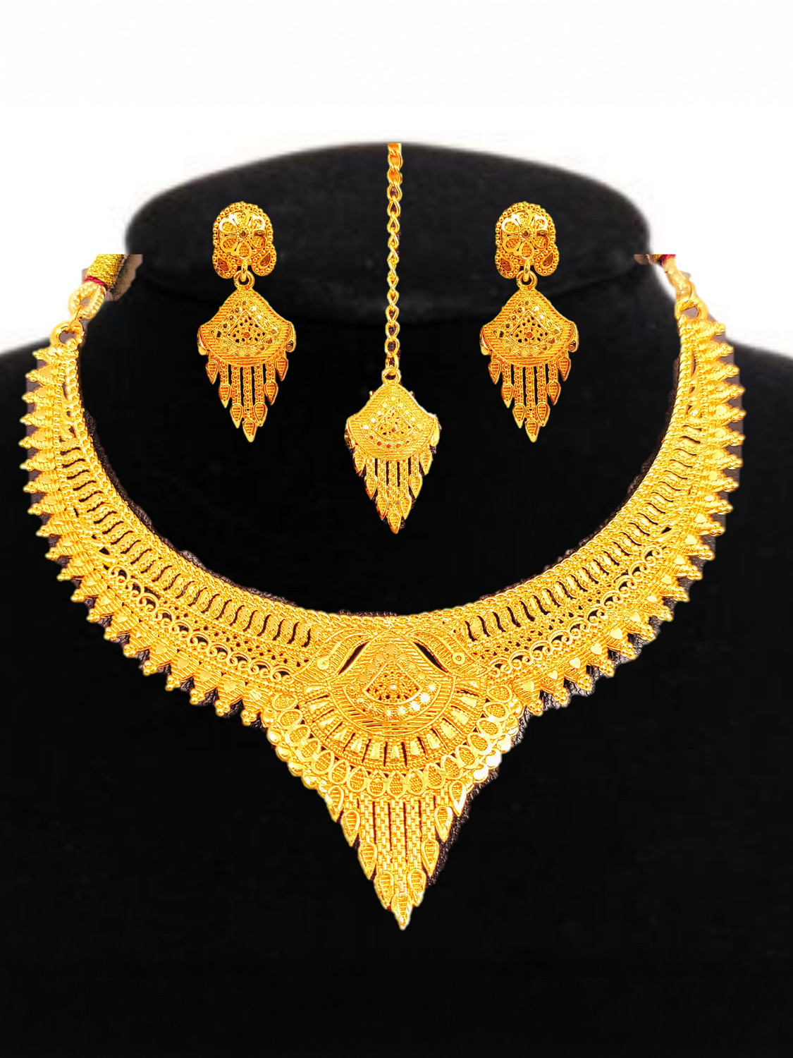 Image of SDR Alloy Gold-plated Gold Jewellery Set
