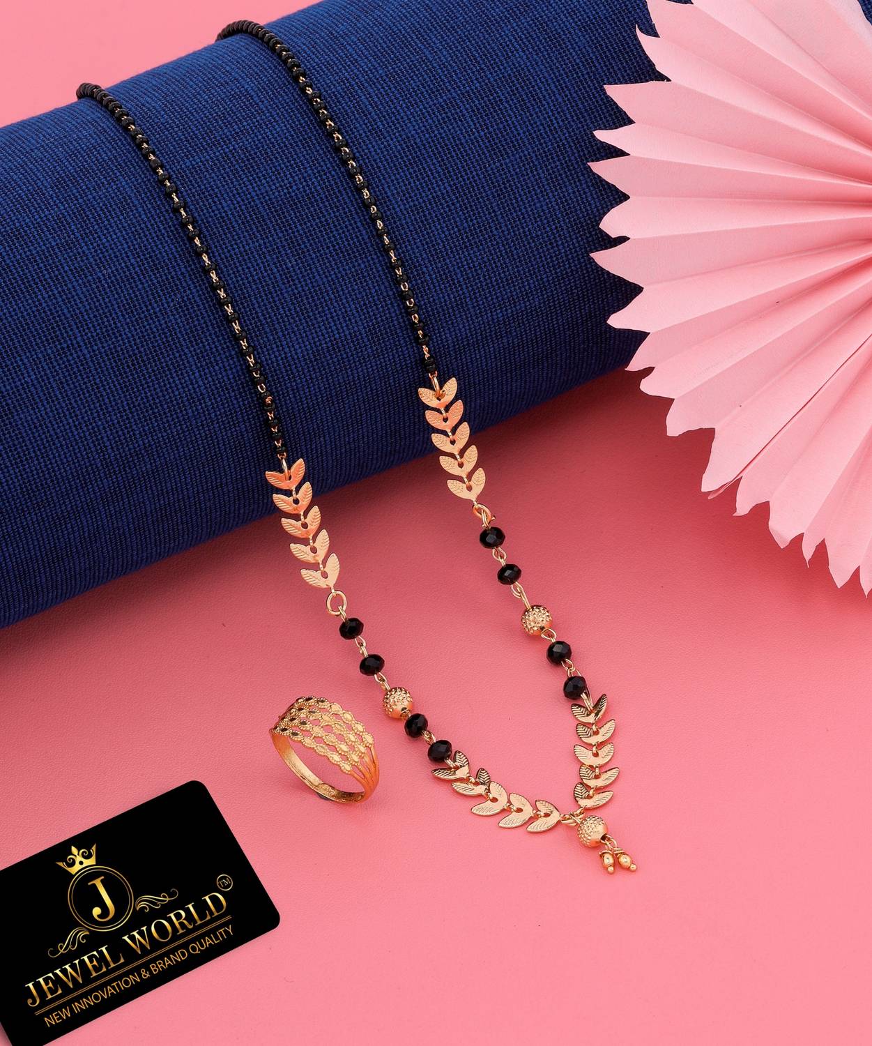 Bright STYLE Metal, Alloy Gold-plated Gold, Black Jewellery Set