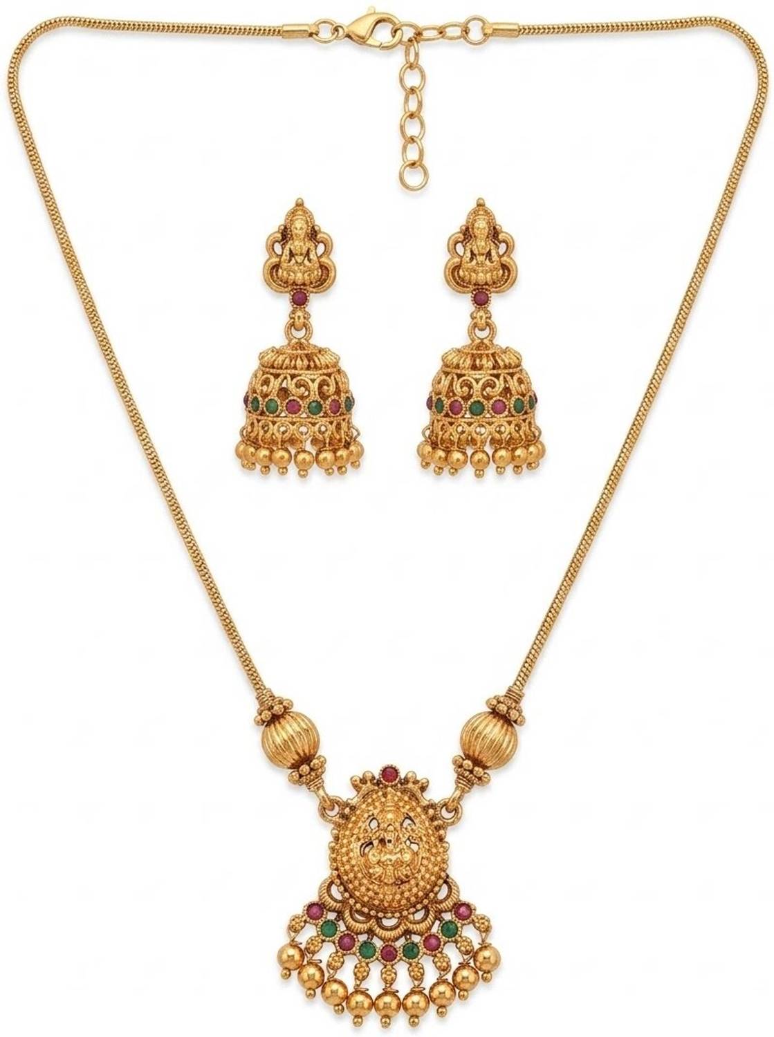 zxriz Alloy Gold-plated Gold Jewellery Set Price in India - Buy