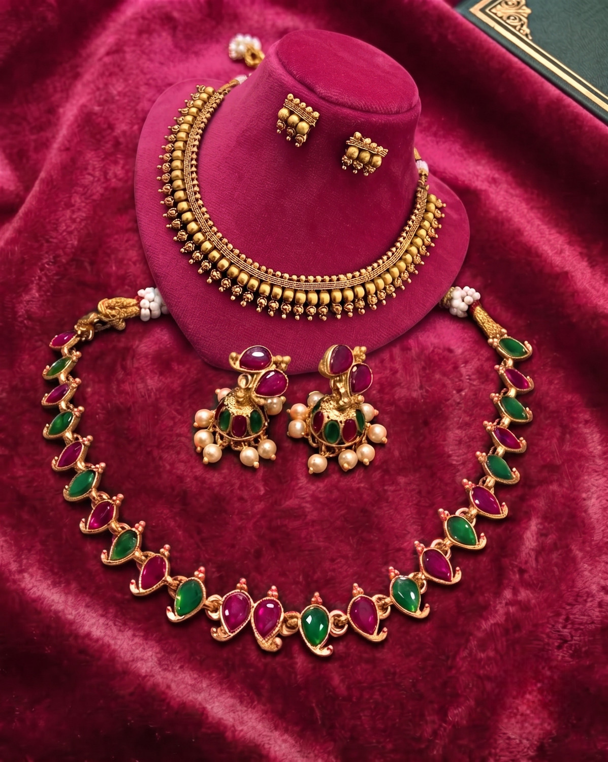 Image of Vivanta Copper Gold-plated Gold, Multicolor Jewellery Set