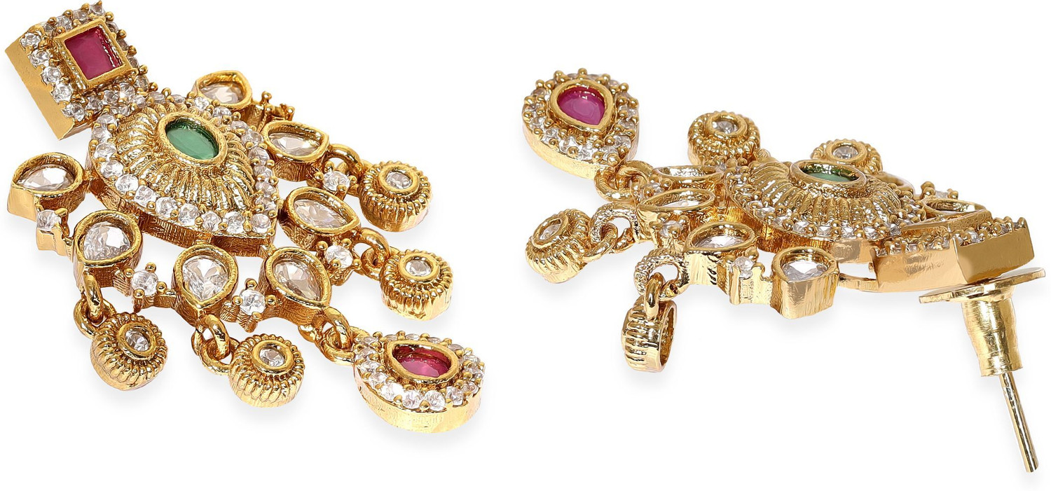 Image of RUBANS Brass Gold-plated Gold, Multicolor Jewellery Set