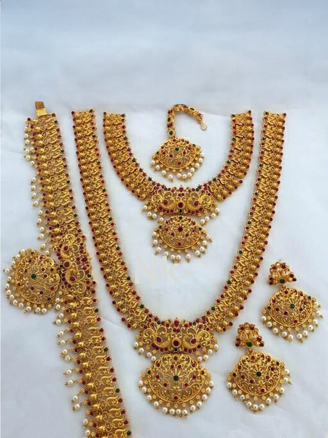 Image of Orbis Alloy Gold-plated Gold Jewellery Set