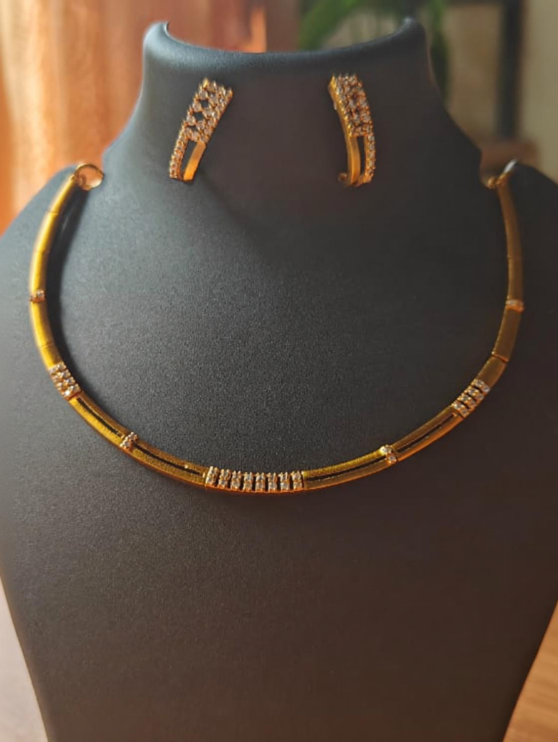 Image of Influtive Brass, Copper Gold-plated Gold Jewel Set (Pack of 1)