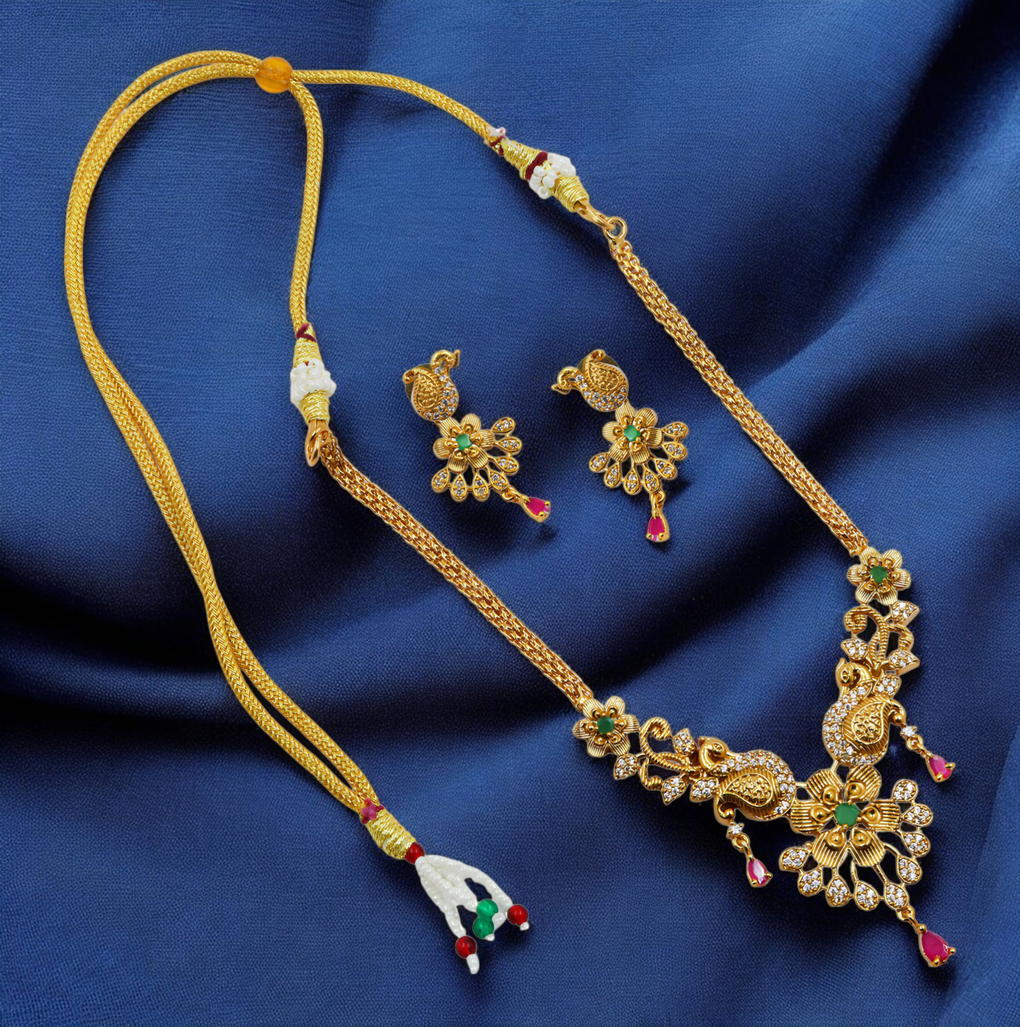 Image of SCG Brass Gold Jewellery Set
