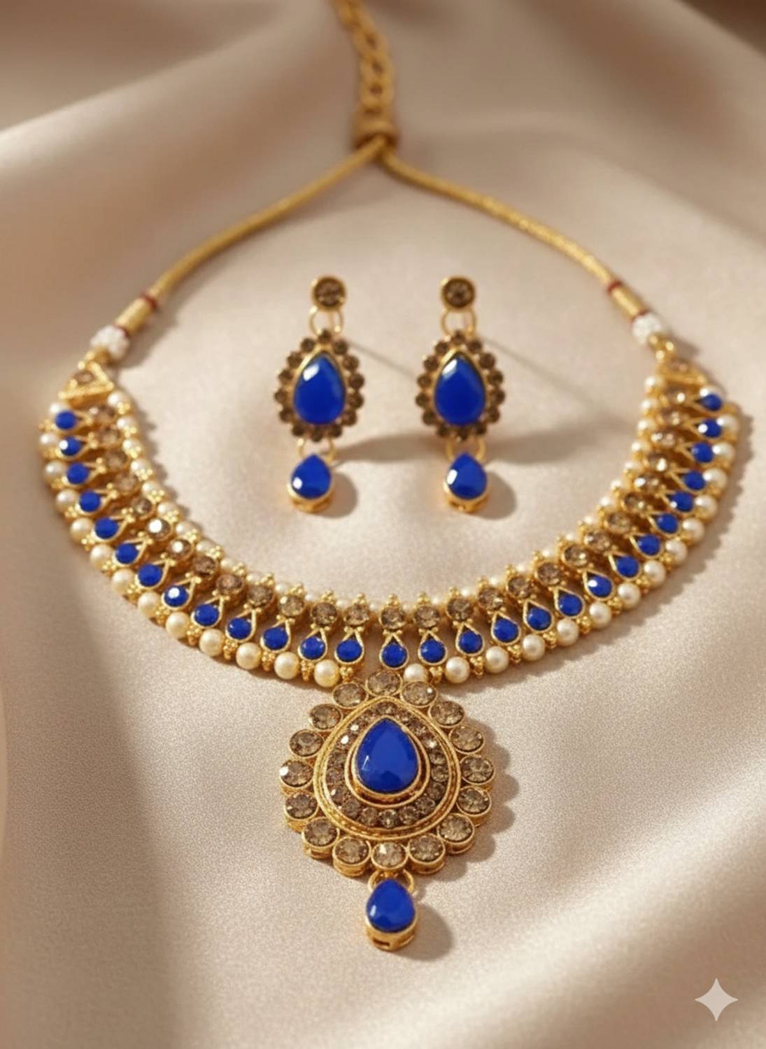 Alyesha Copper Gold-plated Gold Jewellery Set