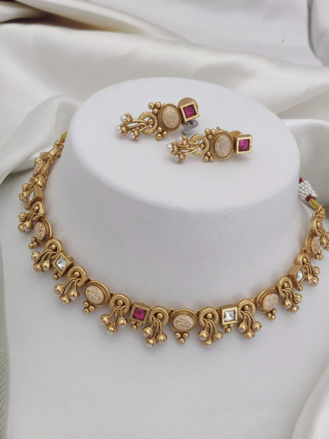 Image of Grisha Jewellery Copper Gold-plated Gold Jewellery Set