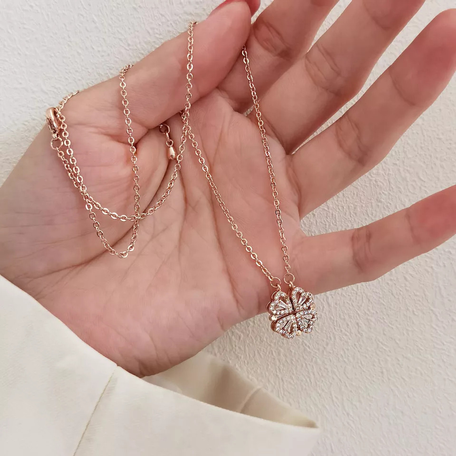 Image of Salty Stainless Steel Rose Gold, Silver Jewellery Set