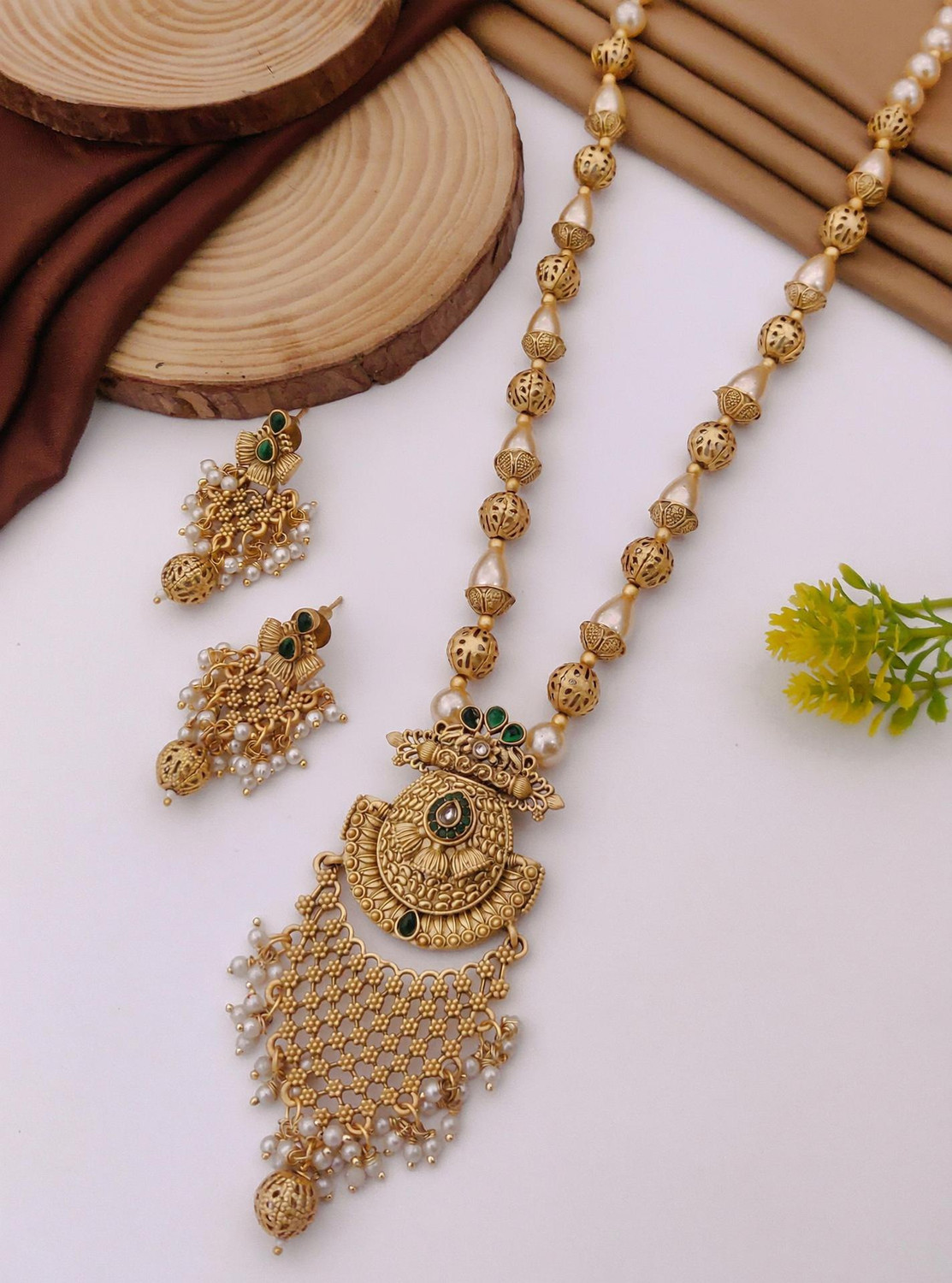 Image of TKRB SALES Copper Gold-plated Gold Jewellery Set
