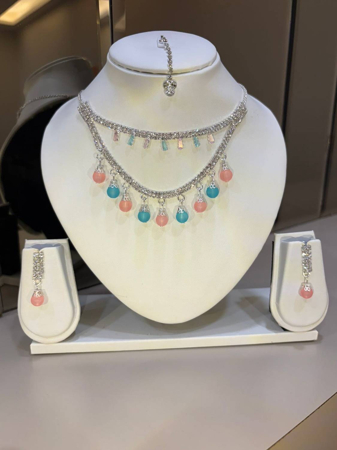 amira Alloy Silver Jewellery Set