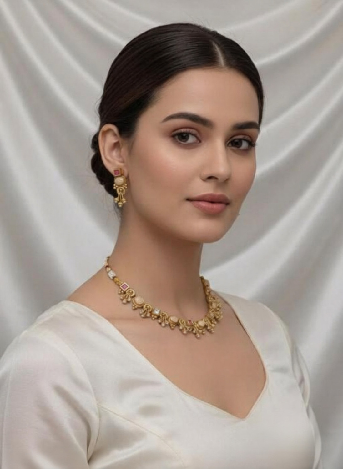 Image of JEJIM Copper Gold-plated Gold Jewellery Set