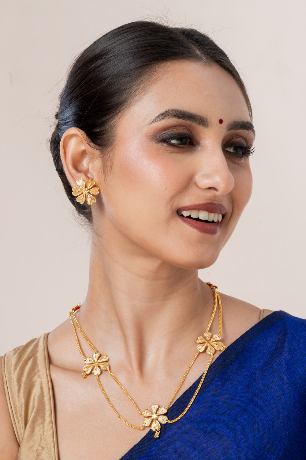Image of Upala Copper Gold-plated Gold Jewellery Set