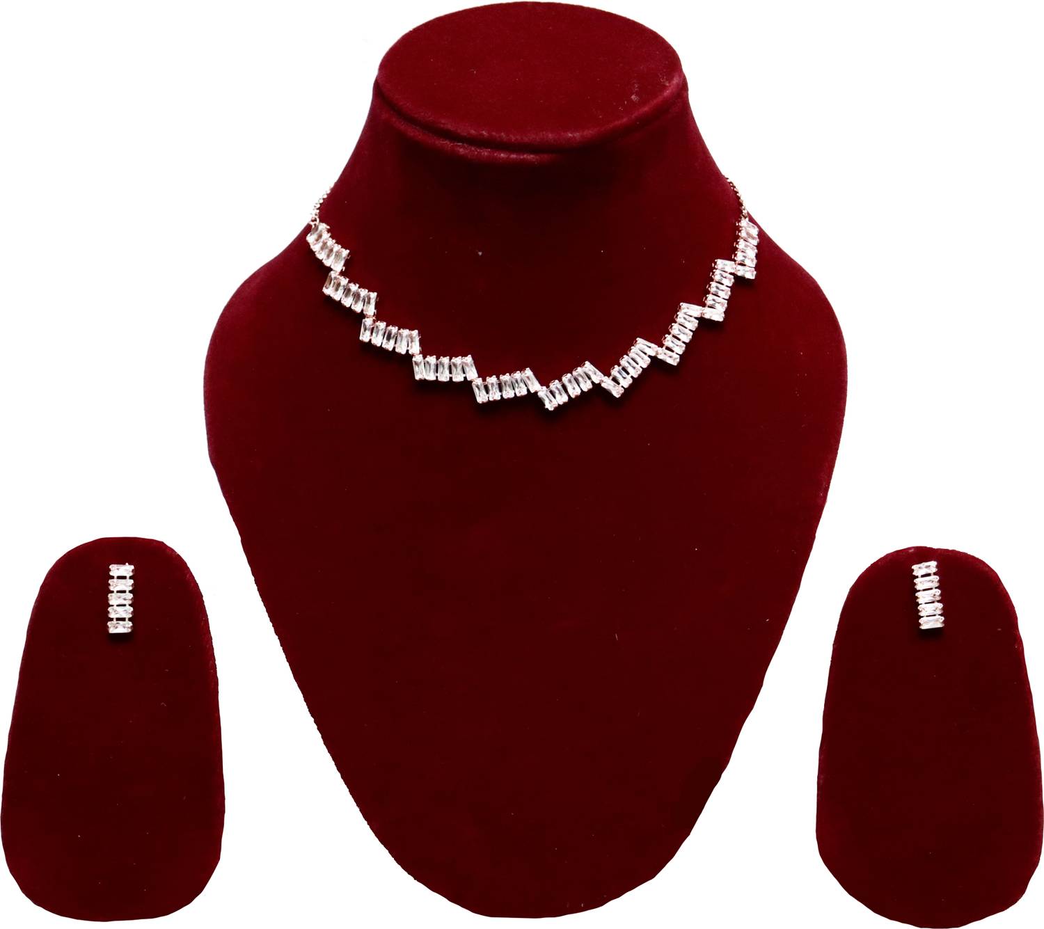 Aamrkoot Brass Copper Rose Gold Jewellery Set