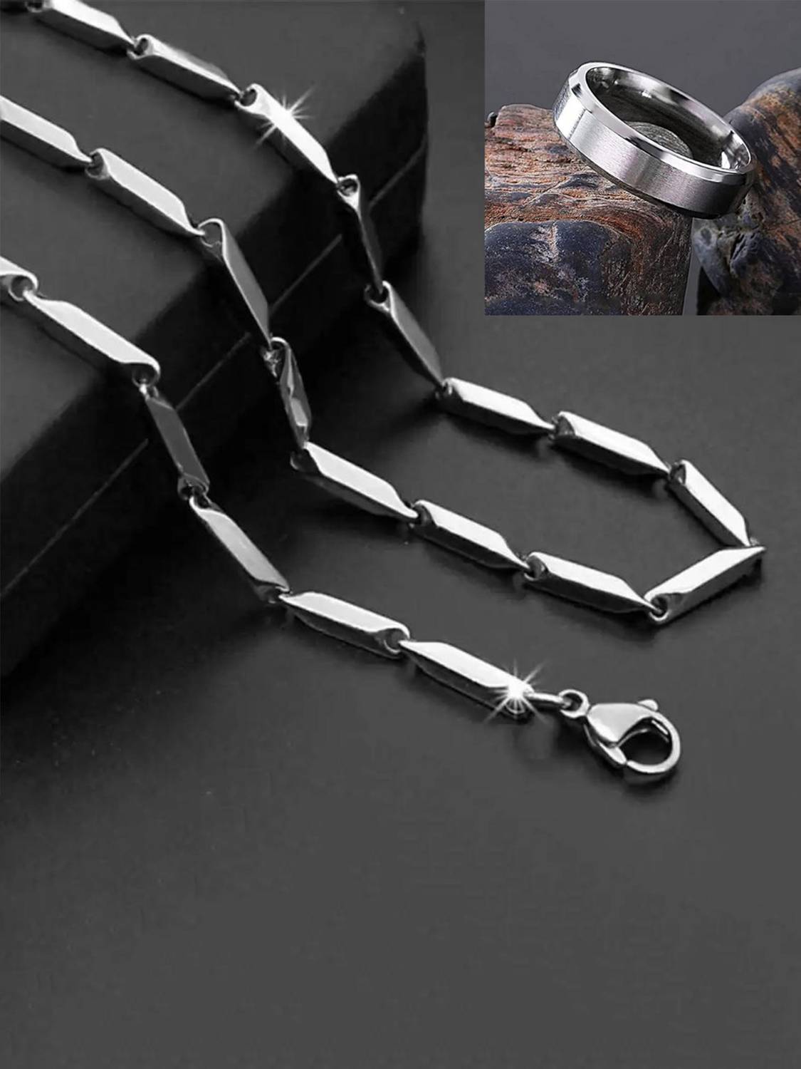 Bellina Alloy Silver Jewellery Set