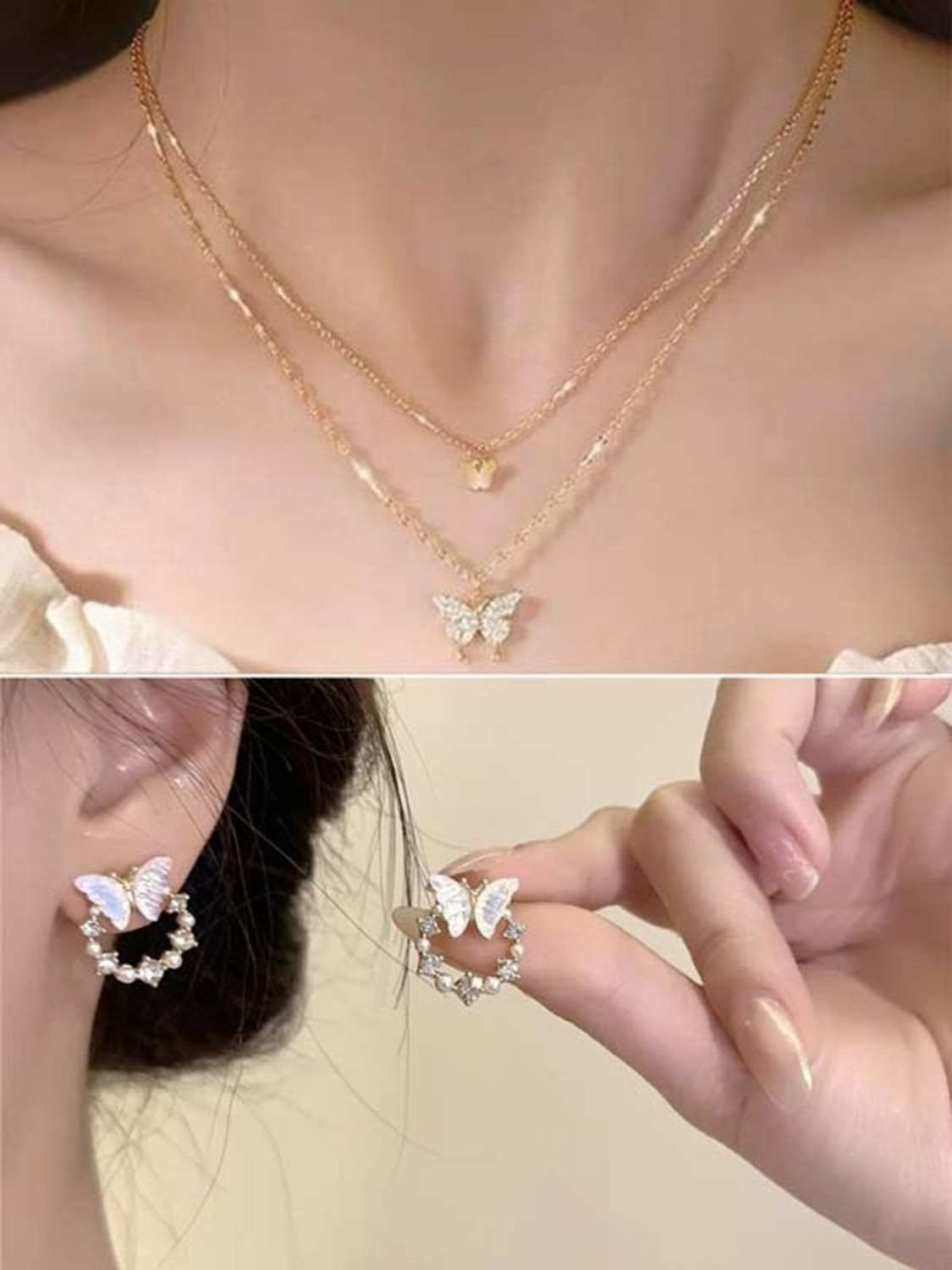 Image of RV YUWON Alloy Gold-plated Gold Jewel Set (Pack of 3)