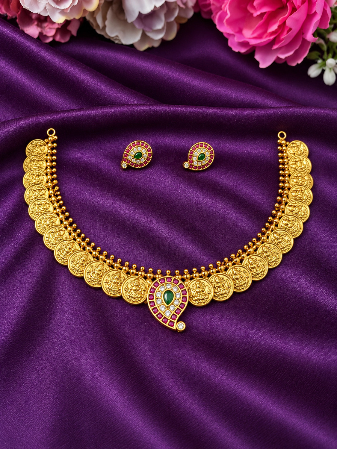 Image of Lavan collections Alloy Gold-plated Gold Jewellery Set