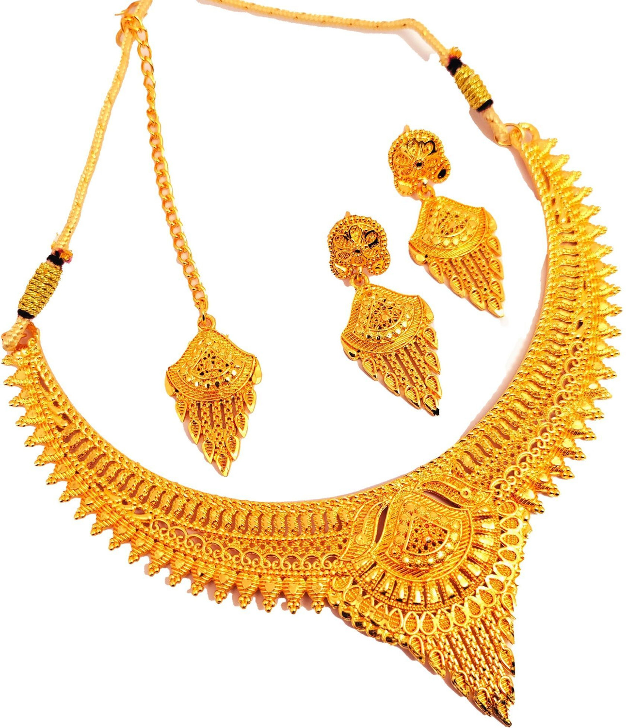 Image of SDR Alloy Gold-plated Gold Jewellery Set
