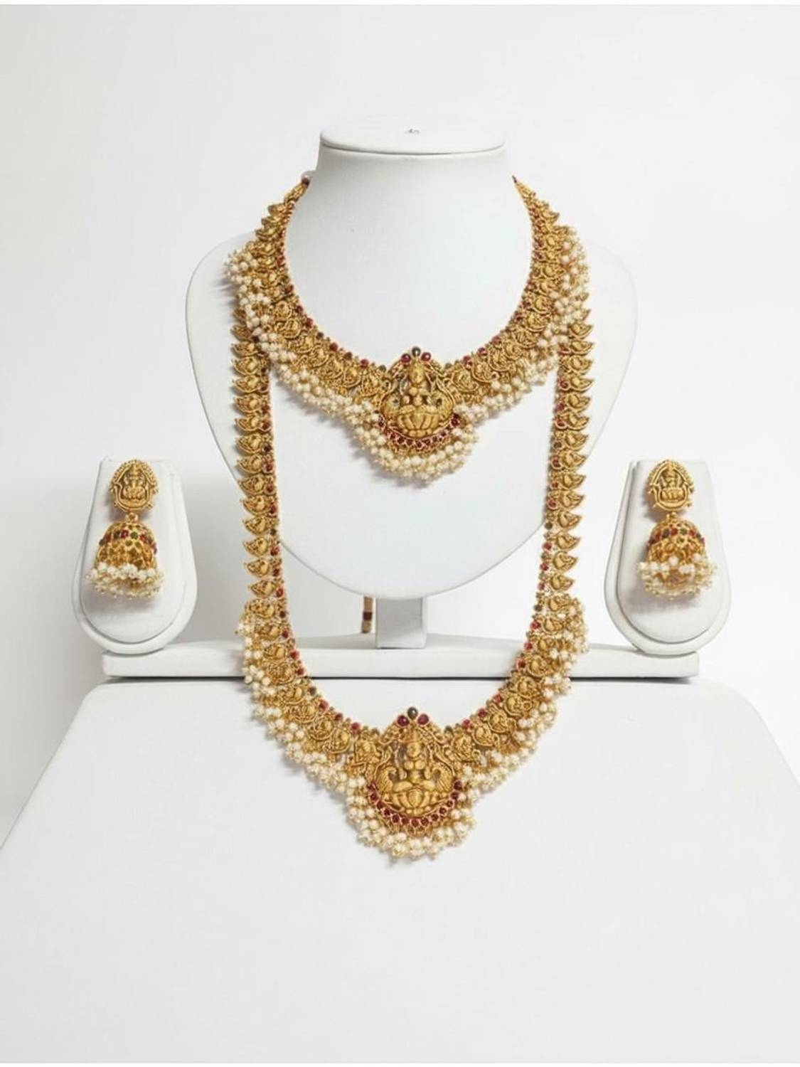 Aditya world Copper Gold Jewellery Set