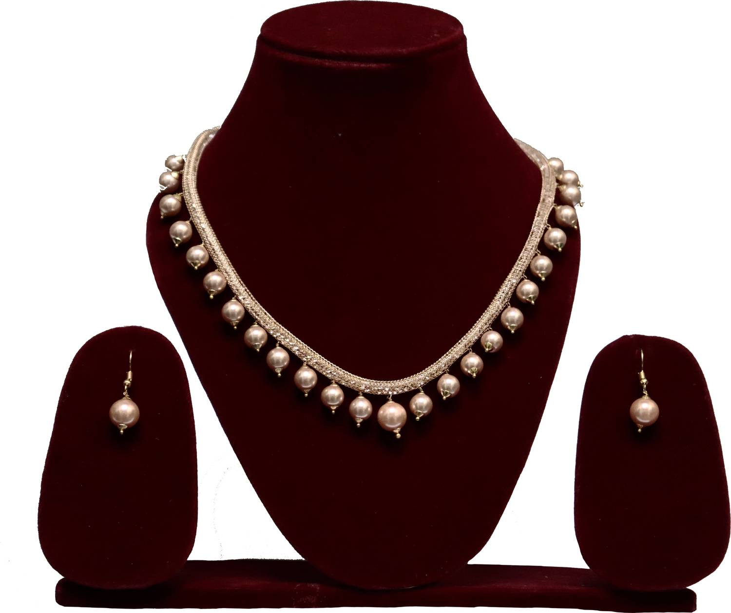 Aamrkoot Mother of Pearl Gold-plated Gold Jewellery Set