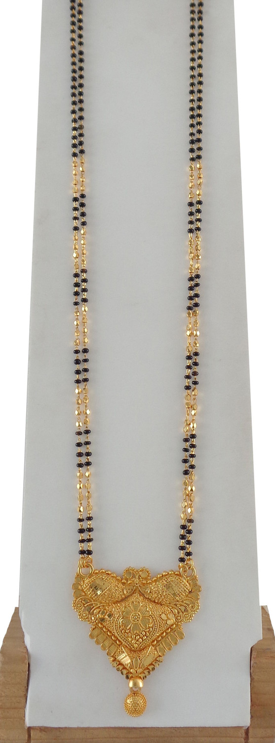 Image of RAMDEV ART FASHION JEWELLERY Stylish and Trendy Gold Mangalsutra Copper, Alloy, Metal Mangalsutra