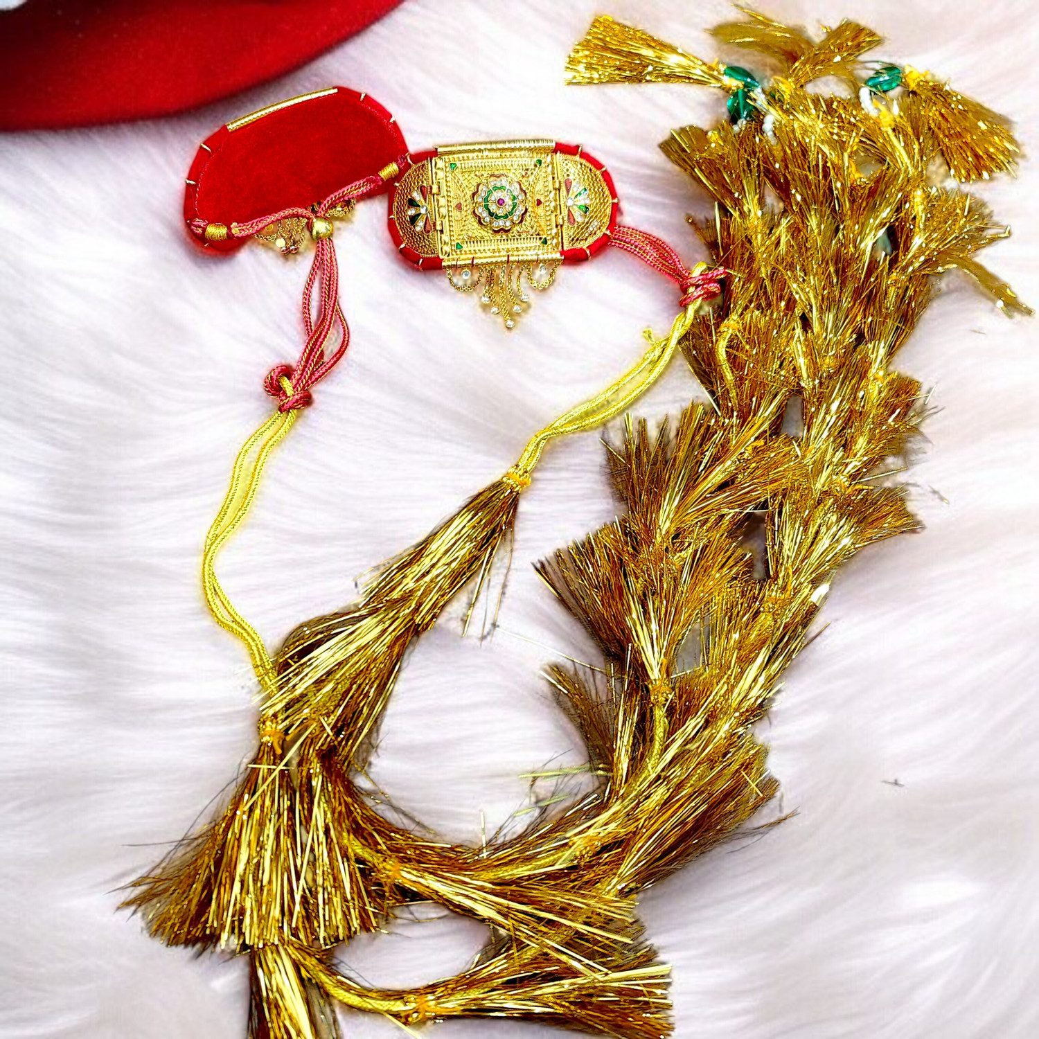 Image of RAJASTHANI GAHANA Alloy Gold-plated Multicolor Jewellery Set