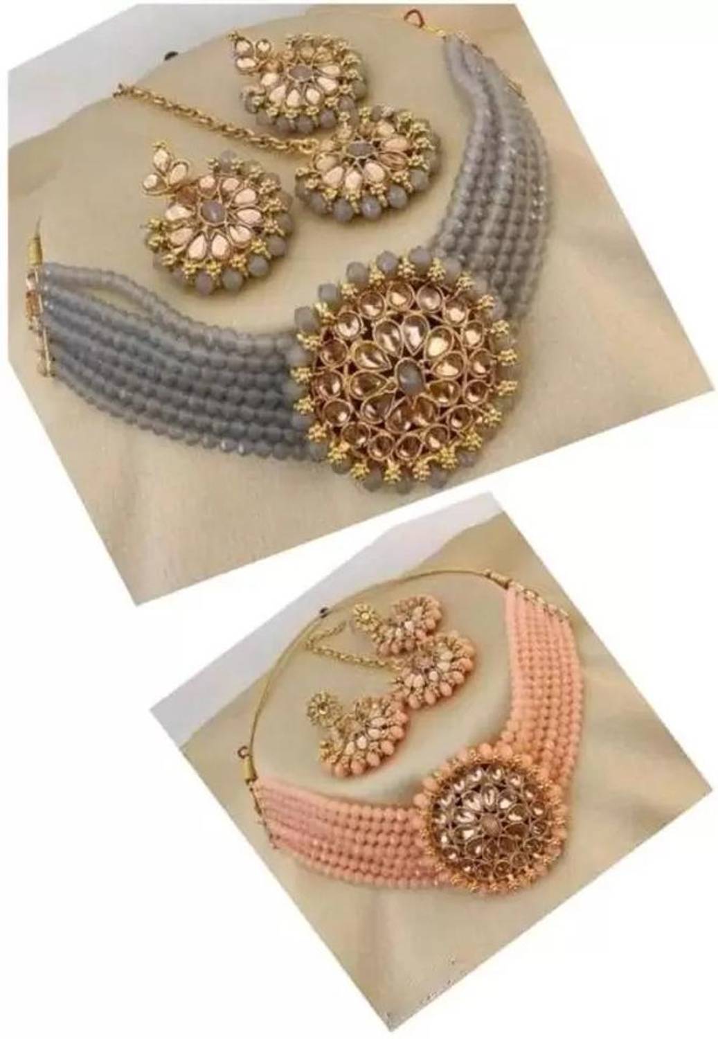 Alyesha Alloy Gold-plated Multicolor Jewellery Set
