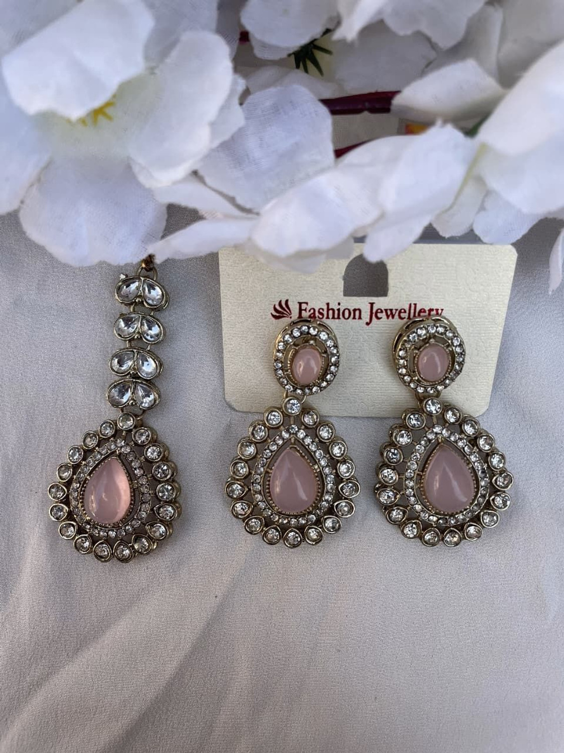 Image of wingsbro Alloy Gold-plated Pink Jewellery Set