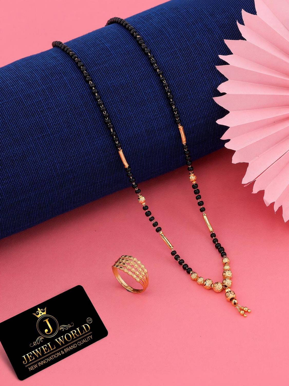 Bright STYLE Metal, Alloy Gold-plated Gold, Black Jewellery Set