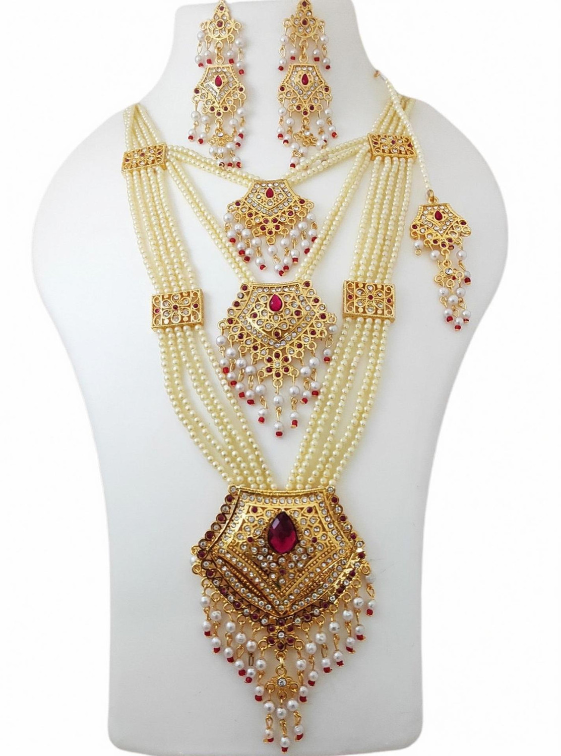 Image of DPM Alloy Gold-plated Gold Jewel Set (Pack of 1)
