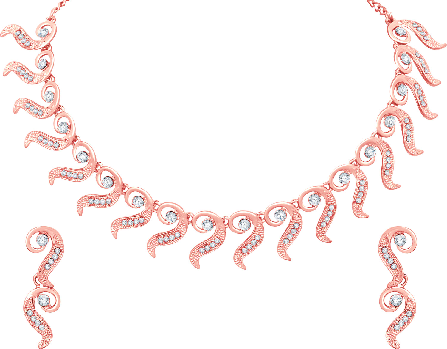 Image of Atasi International Alloy Gold Jewellery Set