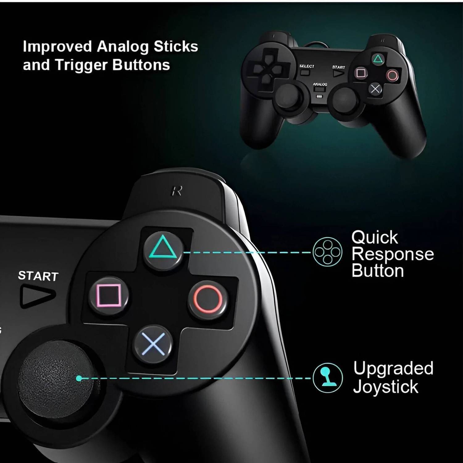 HG WORLD PS2 Wired Analog Remote - Image 5