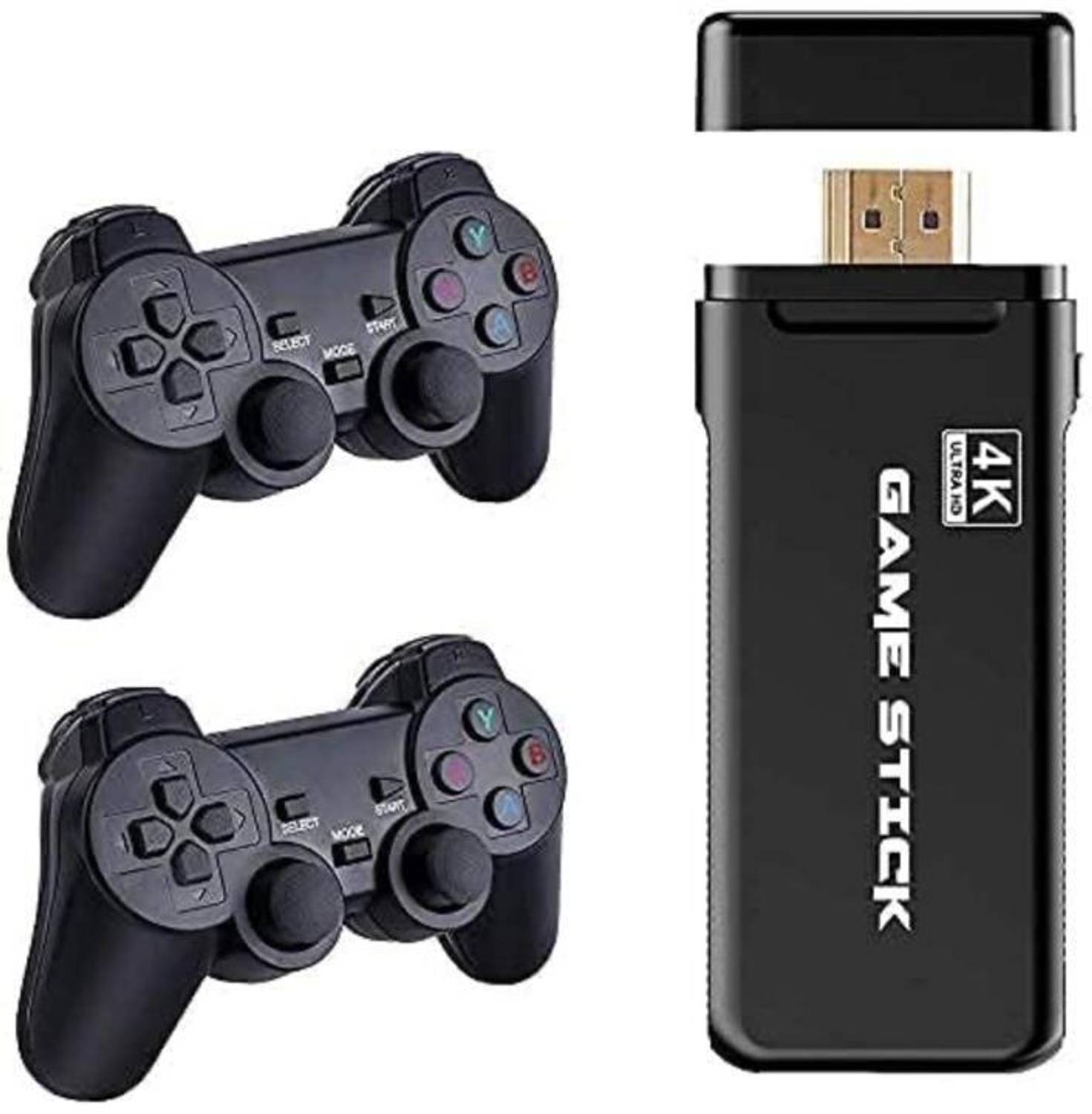 Techno Generation Games USB Wireless Game Stick Video Game with Built In 3000 Classic Games Joystick