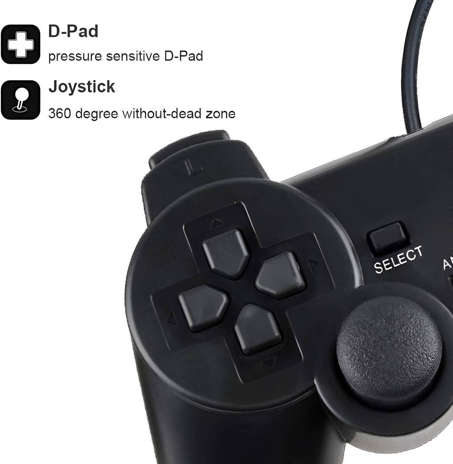 HG WORLD PS2 Wired Analog Remote - Image 3