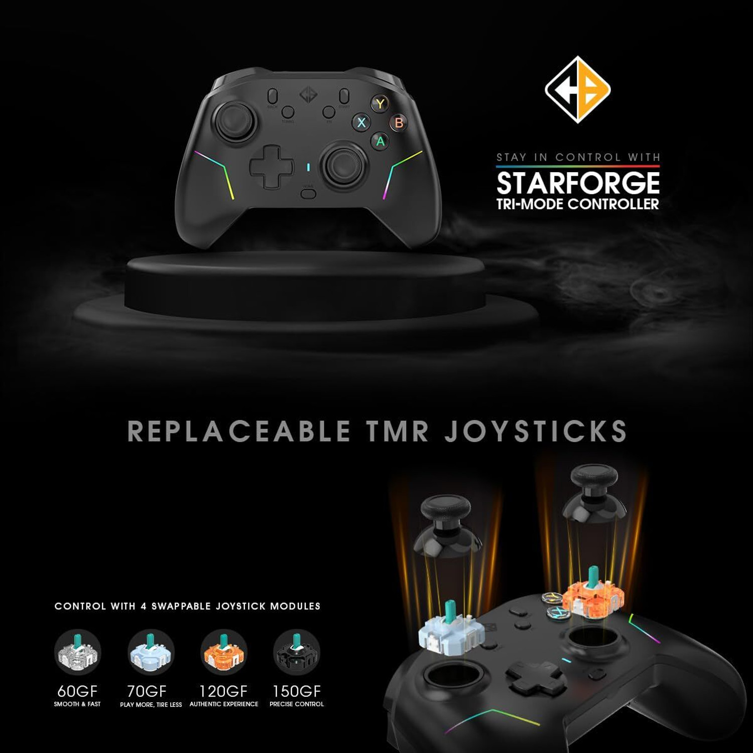 Image of Cosmic Byte Starforge Tri-Mode Controller Joystick