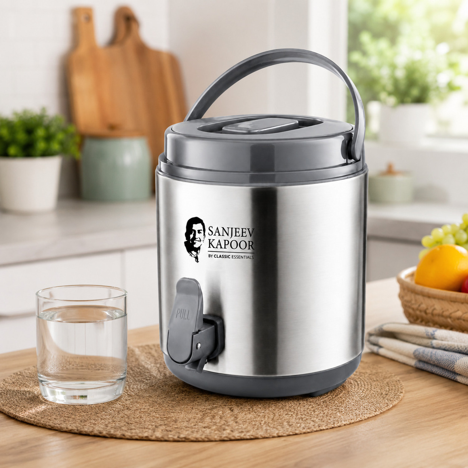 Image of Sanjeev Kapoor 8.5 L Stainless Steel Water Jug
