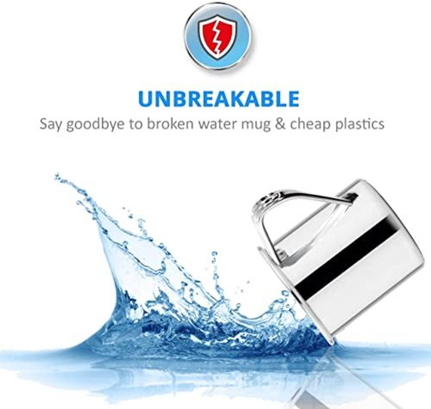 PRABHA 1L Stainless Steel Water Jug - Image 2